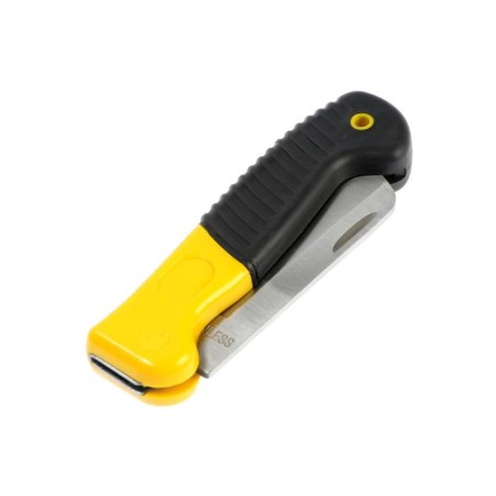 A universal folding tundra knife, 2k handle, a straight blade, stainless steel-5