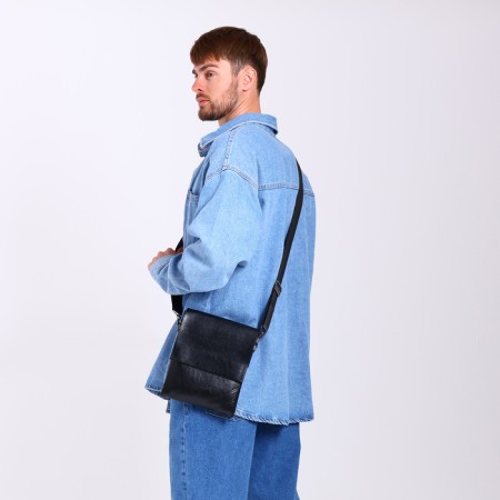 Male bag, black color-7