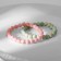 Set of bracelets Shar No. 8 “Variscitte”, mint-pink color