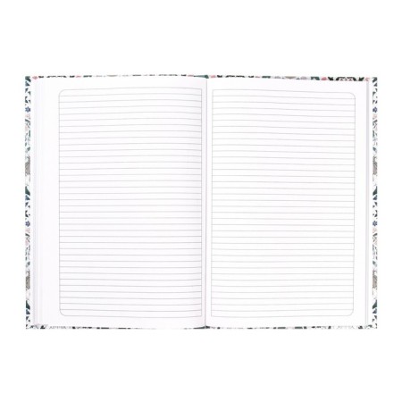 Business block A5, 96 sheets, in a cage/line "Morris", solid cover, matte lamination, block 65-5