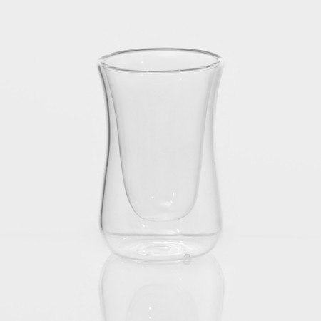 Glass glass with double walls "Duo", 70 ml, 6 × 6 × 9 cm-1