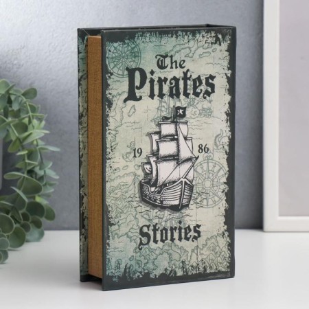 Safe Brush tree to the leatherette "Pirates. Stories" 21x13x5 cm-4