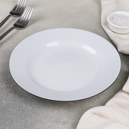 Porcelain plate "Palette", d = 20 cm, white-1