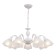 Suspended chandelier Citilux "Latur" CL413270, 46x33 cm, 7x75W, E27, white color