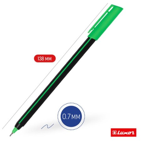 Ballic handle Luxor Stick Soft Touch, node 0.7 mm, blue rod-2