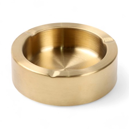 Ashtray 12 x 3.8 cm, gold