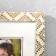 Photo frame plastic 30x40 cm "Golden Indian patterns on gray-beige" 43.5x33.7 cm