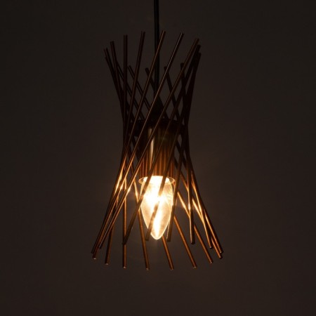 Lamp Bayerlux "Sencha" E27 40W gold 14x14x25-125 cm-3