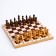 Handwheel chess figures, wood, king 7.2 cm, pawn 4.5 cm, d-2 cm