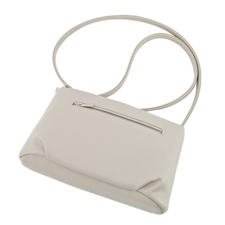Female bag, artificial leather, beige 24x6x15 cm-2