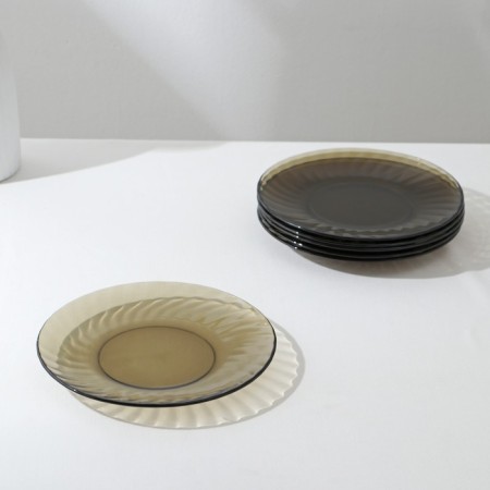 Elica table set, 44 items, glass, haze-1