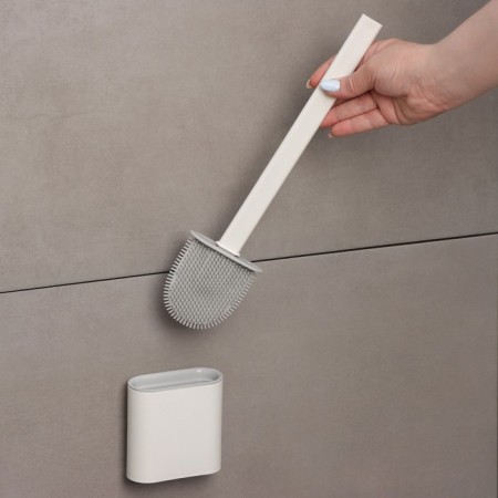 Silicon of the toilet Silicone Dilan “Lila”, 4.3 × 9.5 × 36 cm, white color-7
