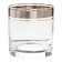A set of glasses for whiskey, decor "Panto Platinum, Gold Life", 410 ml x 6 pcs.
