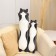 Soft toy-podushka "cat", 50 cm, black color
