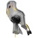Rnoval bell bQ-9-1 with a handle, fastening on the frame, color gray color