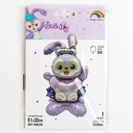 Foil ball 24 "Bunny", a figure on a stand, under the air-3