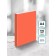 Folder with A4 clamp, 700 μm, root 27 mm, calligrata duble neon, inner pocket, up to 180 sheets, orange neon