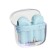 Wireless headphones Pro13, TWS, inserts, BT 5.0, 30/180 mAh, transparent, blue