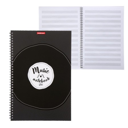 Note for notes A4, 24 sheets on the crest Erichkrause Just Music, vertical orientation