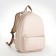 Women's backpack of artificial leather on the zipper Textura, beige color