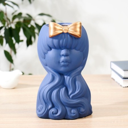 Vase Ceramics "Charm" h = 22 cm, d = 8cm blue