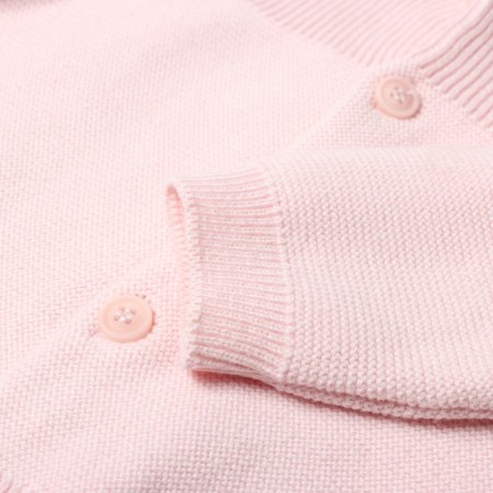 Knitted costume (jumper, trousers), pink color, height 68-2