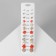 Pusets 12 pairs Onear, Flower Assorted, white-pink color in gold