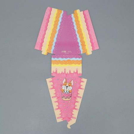 Cake box, confectionery packaging "Corgi", 15.5 x 8.5 x 8.5 cm-5