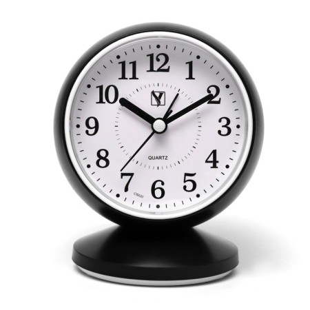 Classic alarm clock, discrete move, 1aa, d-9 cm