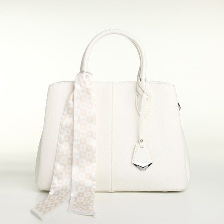 Women's bag on magnet Textura, average size, white color-2