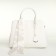 Women's bag on magnet Textura, average size, white color