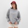 Women's sweatshirt Minaku: Casual Collection Color light gray melange, size 42-44
