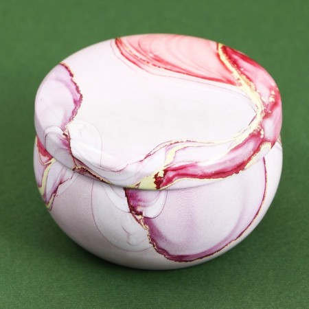 Aromatic candle from bee wax "Beauty", Flower aroma, 6 x 6 x 4 cm.-3