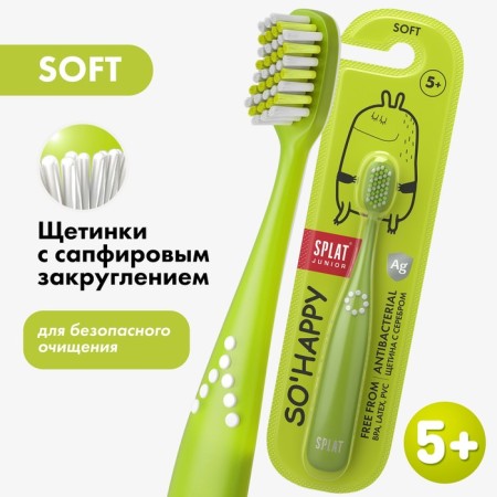 SPLAT Junior Soft toothbrush for children, mix-2