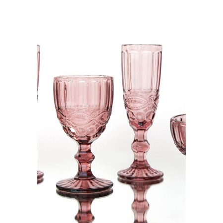 Magistro glass glass "La-Channel", 250 ml, 8 × 15.3 cm, pink color-6