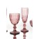 Magistro glass glass "La-Channel", 250 ml, 8 × 15.3 cm, pink color