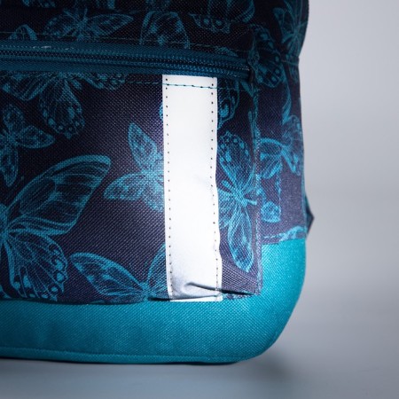 Baby backpack on lightning, external pocket, turquoise color-5