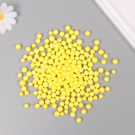 Decor for creativity Foam "Assorted balls" yellow set 10 grams-1