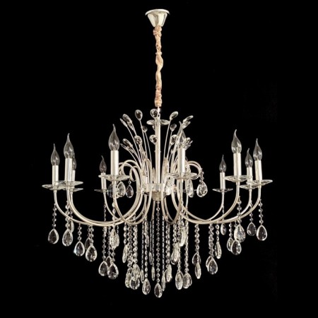 Ceiling light Gerhort G111110/12SV+CL, 12x40W, E14, 120x90x90 cm, silver color