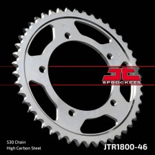 The rear star, driven JTR1800 steel, chain 530, 46 teeth