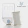 Container - a dispenser for storing bulk ricco, 11.8 × 9.5 × 19 cm, 1 l, white color