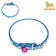 Collar "hearts", 31 x 1 cm, artificial leather, mix of colors