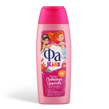 Shower gel and shampoo 2 in 1, FA KIDS, "Mermaid", 250 ml-1