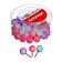 Buttons power balls pastel 50 pieces in a plastic box