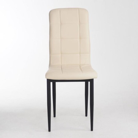 Chair "Quadro", black metal/aero cream-3