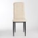 Chair "Quadro", black metal/aero cream