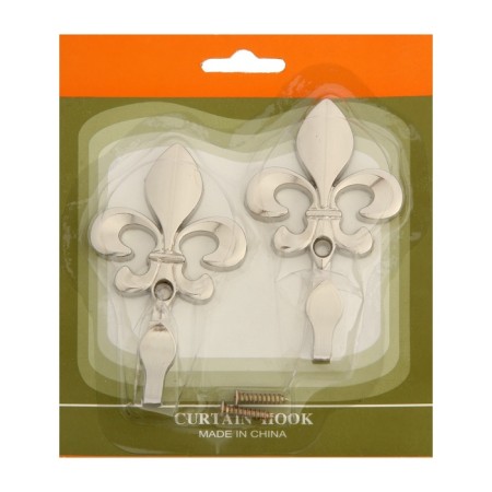 One -rod hook for curtains CAPPIO KC112, chromium color, 2 pcs-7