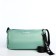 Youth bag with zipper, green color