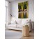 Decorative panel with photo printing "House by the reservoir", vertical, size 150x200 cm