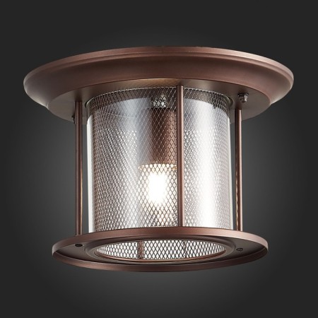 Street Ceiling ST LUCE lamp. SL080.402.01. Lastero. 1x60 W, E27, 28x28x18.2 cm, color dark coffee-2